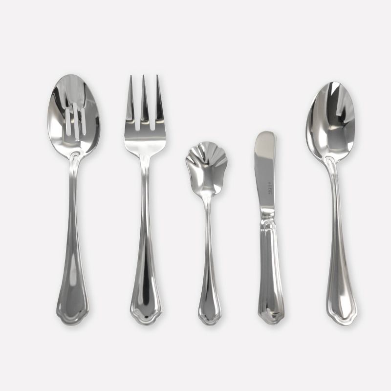 Gibson Elite 45pc Stainless Steel Trevi Silverware Set