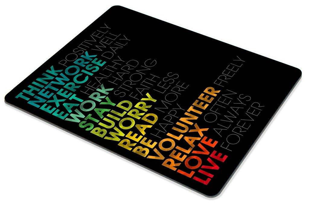 Smooffly Inspirational Quotes Customized Rectangle Mouse Pad,Gaming Mouse Pad