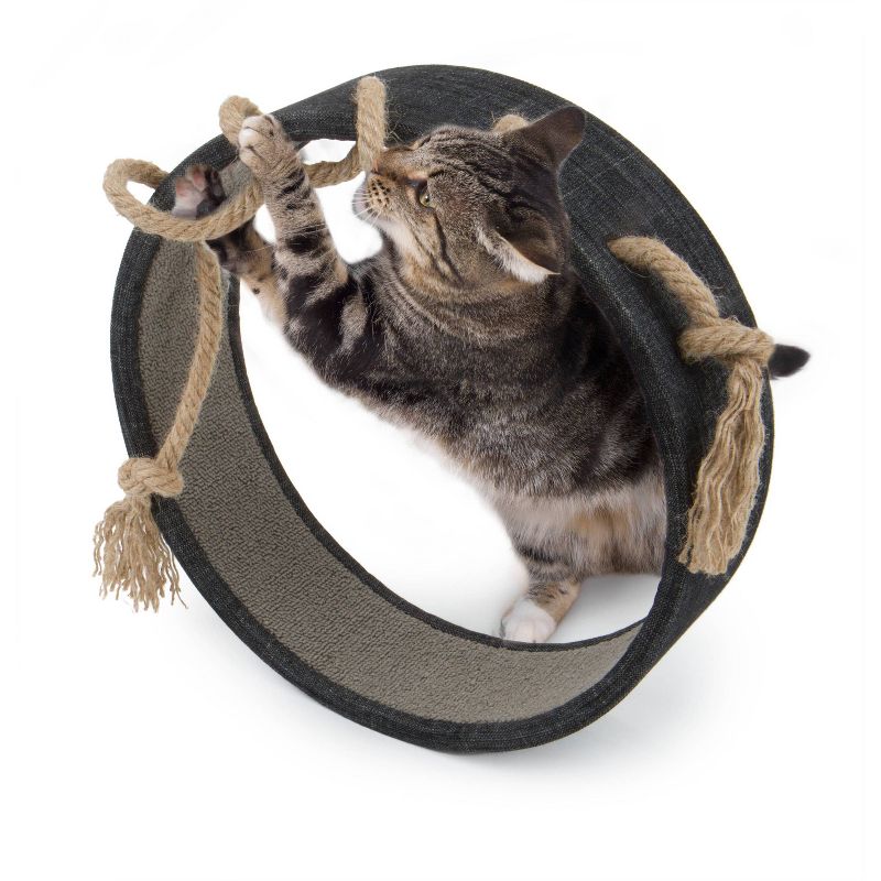 Hauspanther Step Perch Cat Scratcher - Espresso