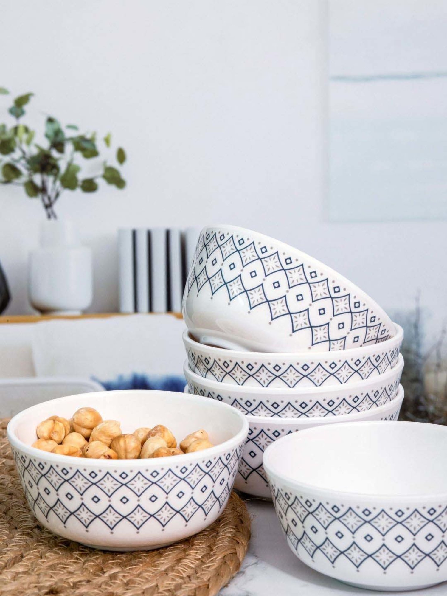 Servewell Shalimar Melamine 10.5 cm Veg Bowl (0.24 L) - Set of 6