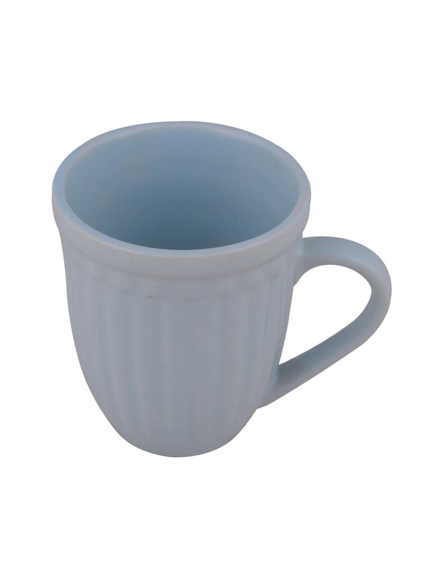 Homesake 'Altered Glaze Latte Evening' Blue Ceramic Mug (0.26 L) - Set of 2