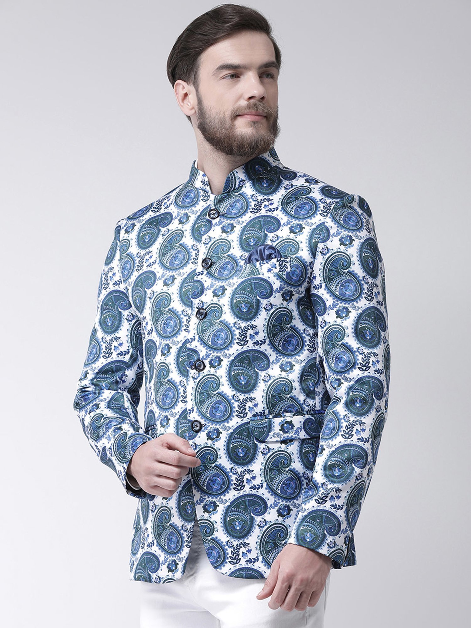 Hangup Plus Multicolor Regular Fit Printed Blazer