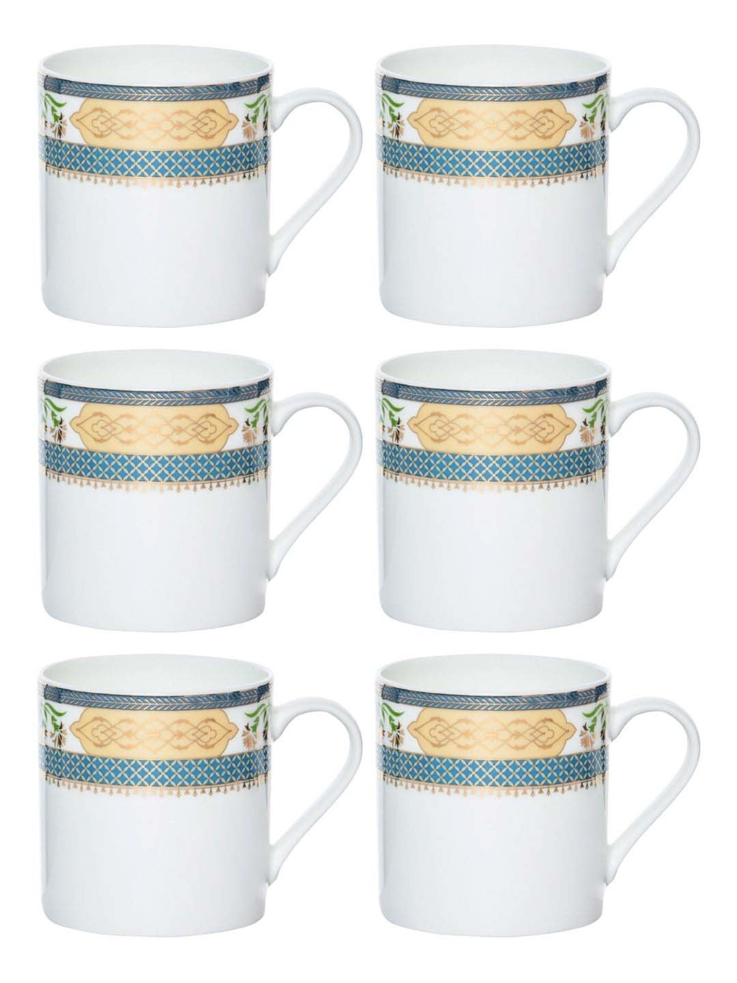 Cello White Opalware Cup (0.18 L) - Set of 6