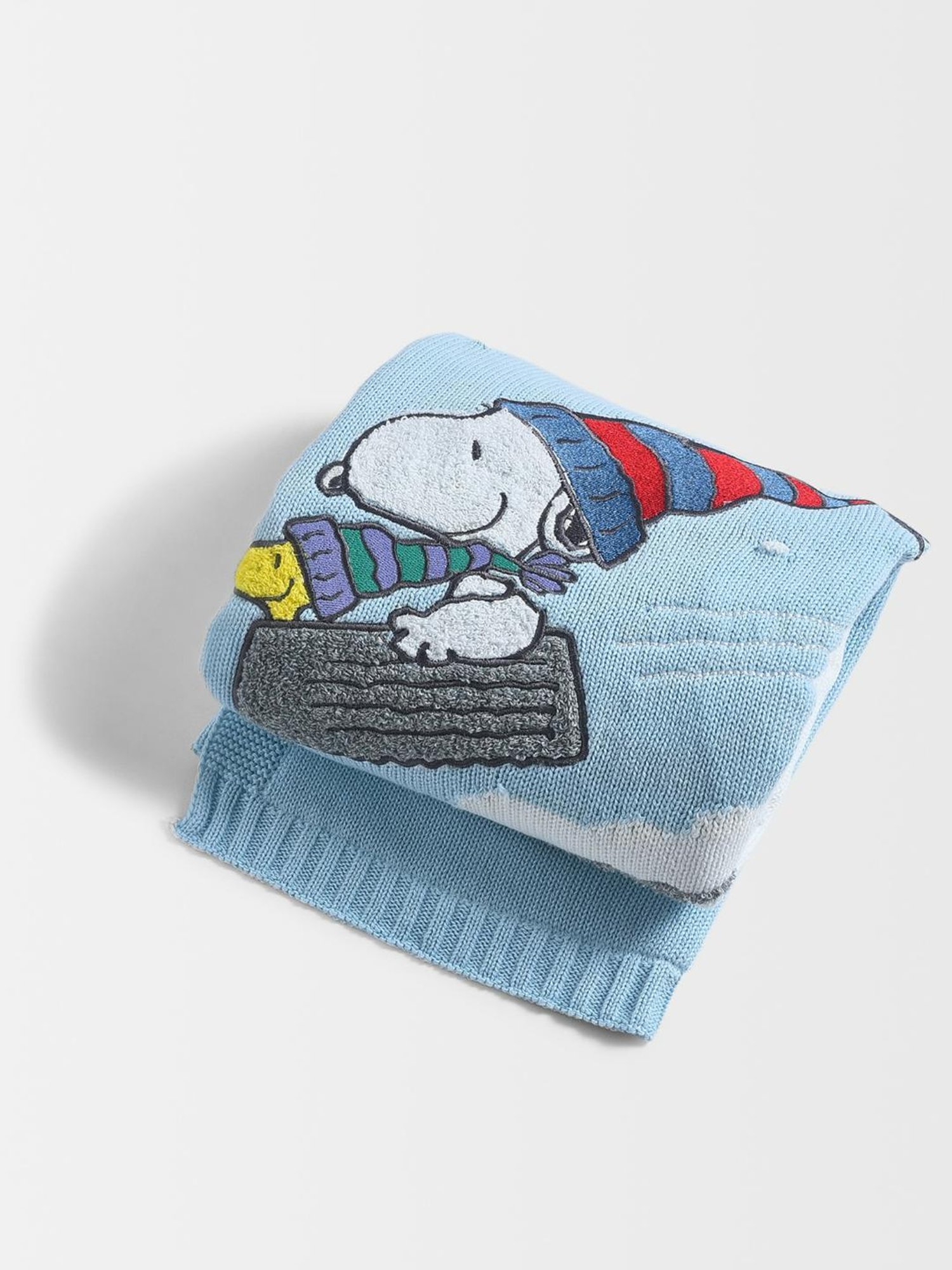 MiArcus Peanuts Printed Blue 10 TC Cotton Kiddo Knitted Blanket