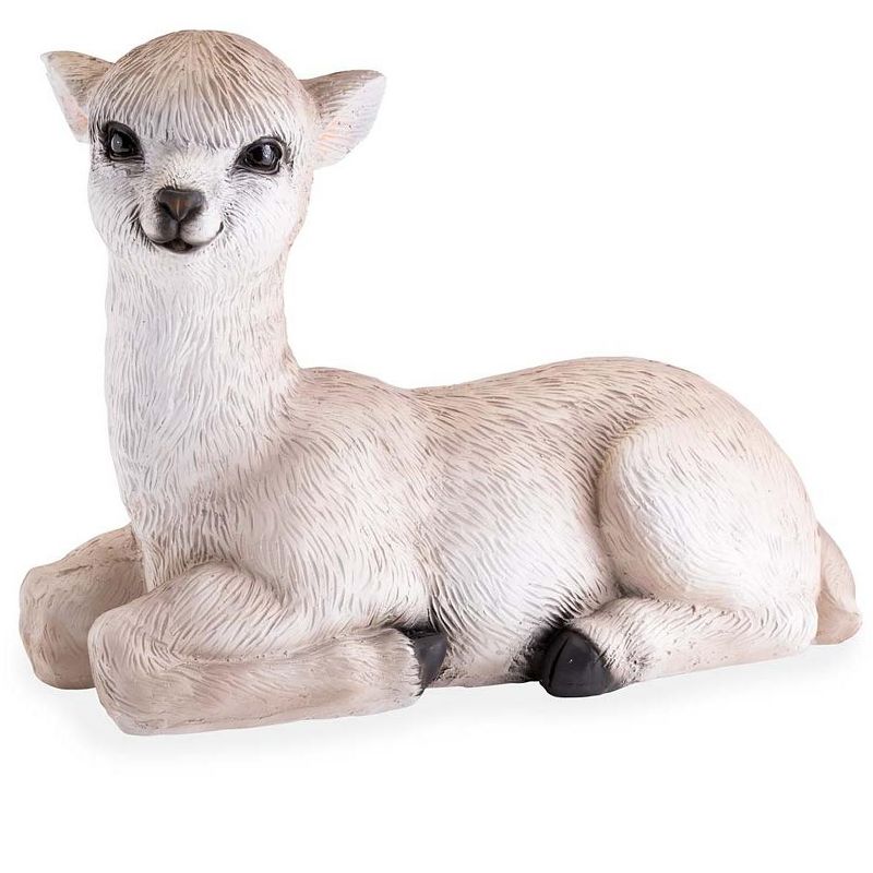 Wind & Weather Detailed Lying Baby Llama Indoor/Outdoor Resin Statue