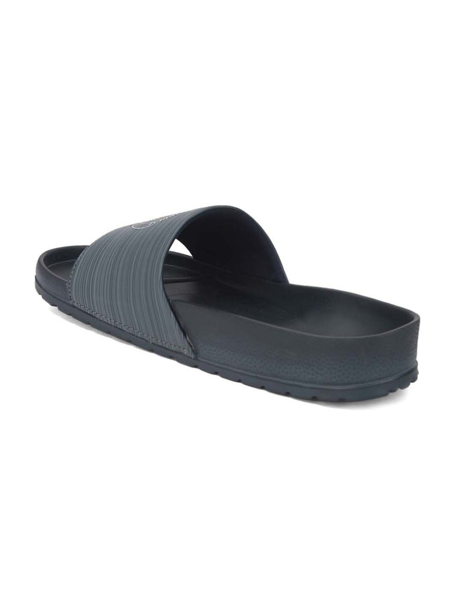 Alberto Torresi Men's Grey Slide Sandals