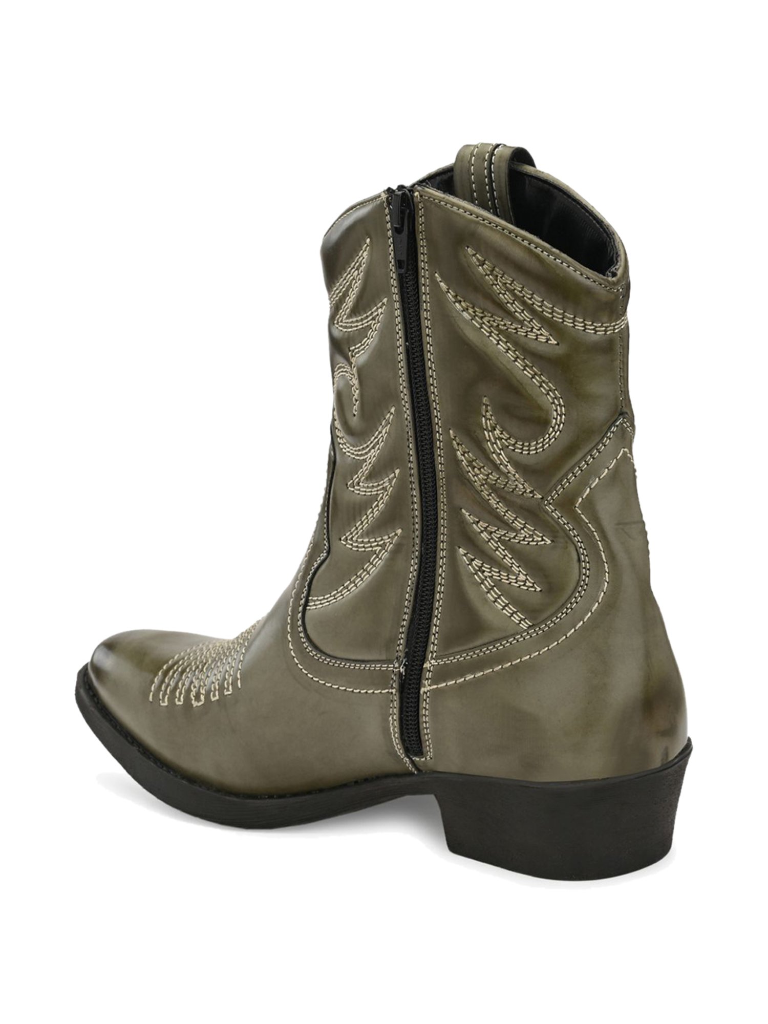 Delize Olive Casual Boots