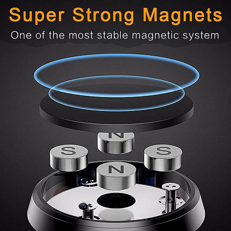 Pack] Magnetic Car Phone Holder, [01 New Version] Car Phone Holder Mount [Strong Magnets] Cell Phone Holder for Car [Case Friendly] Magnetic Car Mount Compatible with 4-6.7 inch Phones