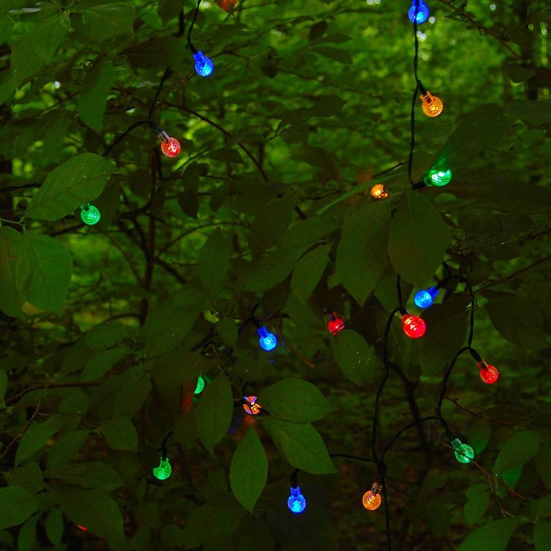 30 Faceted Balls Solar String LED Lights