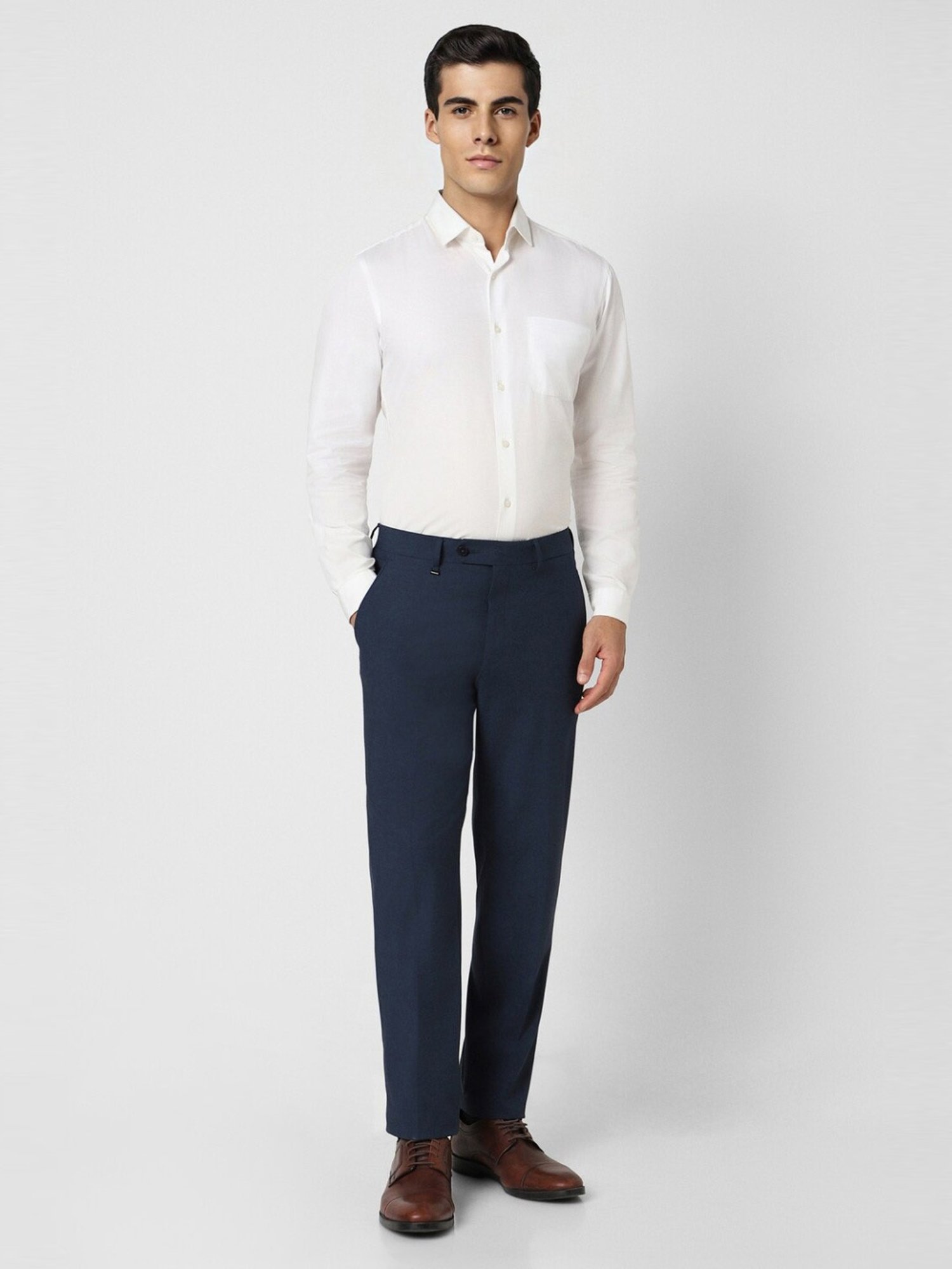 Van Heusen Blue Slim Fit Trousers