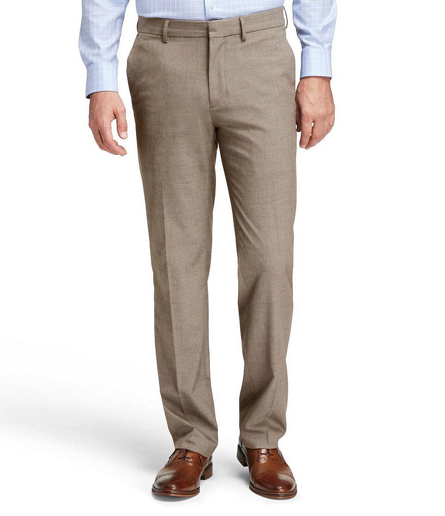 Johnston & Murphy Non-Iron Flat-Front Dress Pants