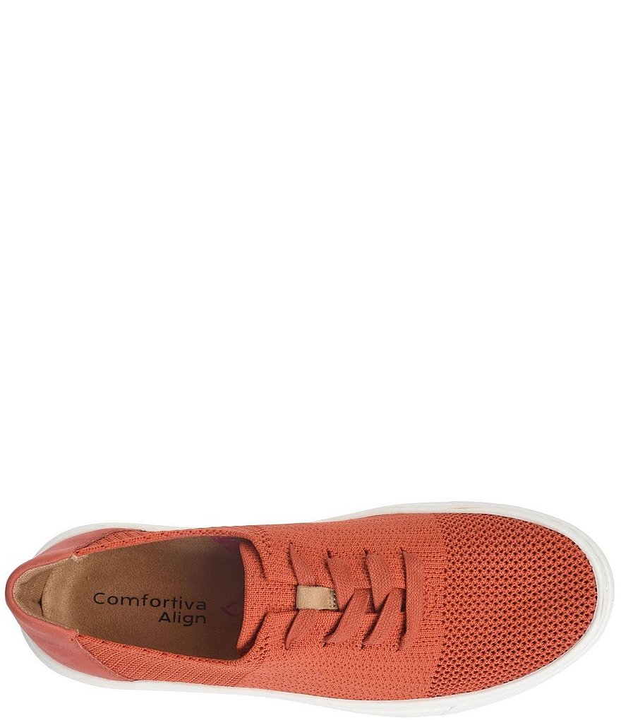 Comfortiva Trista Knit Mesh Lace Up Sneakers