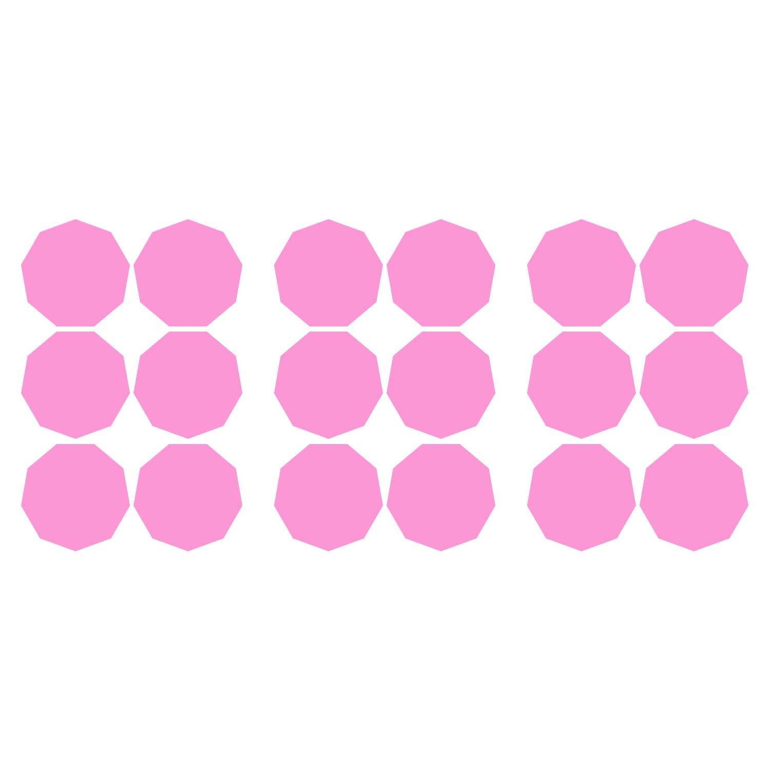 LiteMark 2 Inch Blue Nonagon Decals - Pack of 80