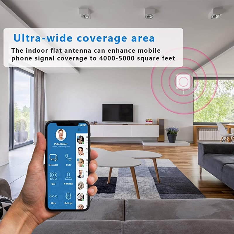 Cell Signal Booster Cell Phone Signal Booster for All Carriers TMobile 700MHz Band 1217 4G LTE Home Office Use Cellular Repeater Amplifier Kit Boost Voice and Data Up to 4500Sq Ft