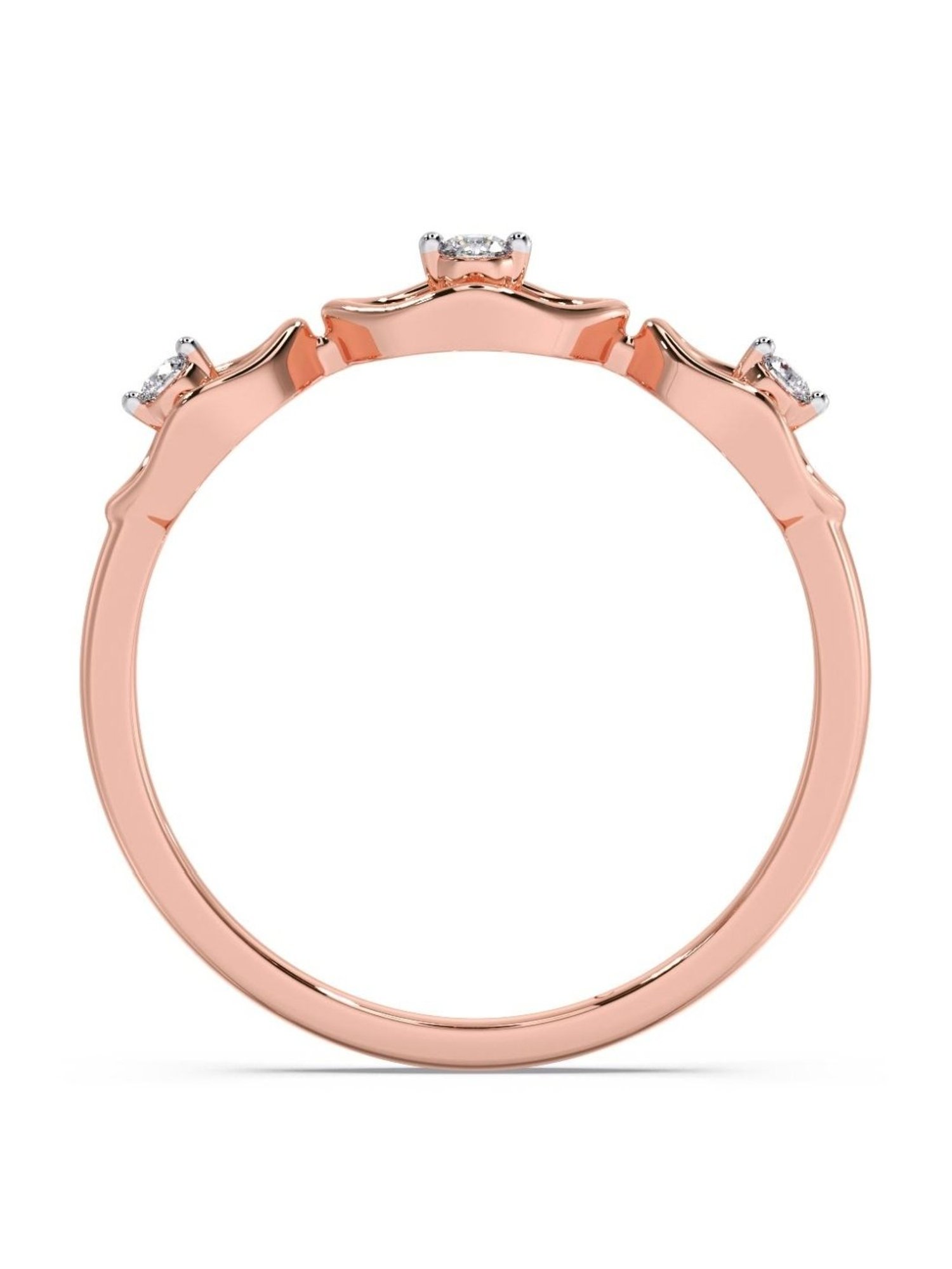 Candere by Kalyan Jewellers 18k Yellow Gold & Diamond Ring for Women