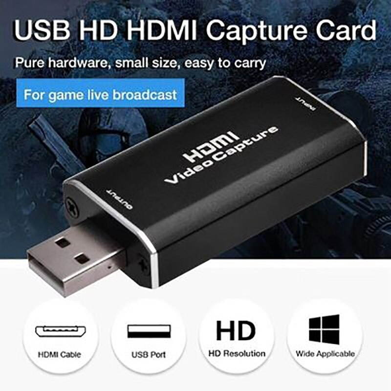 Lejiahong Video Capture Cards HDMI to USB2.0 Game Video and o Grabber Card Full HD 1080P Capture Recording Box