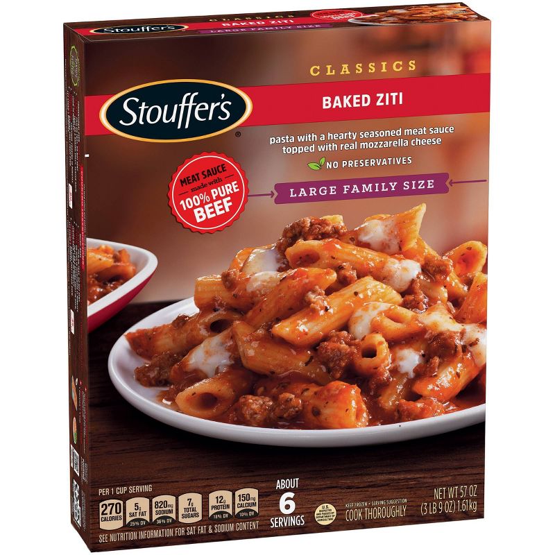 Stouffer's Frozen Family Size Baked Ziti - 57oz