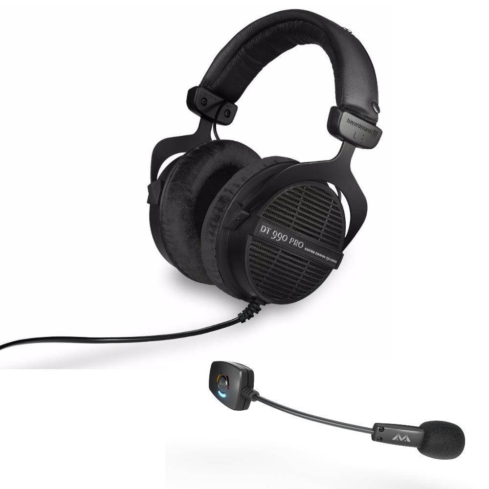 Beyerdynamic DT 990 PRO (Ninja Black, Limited Edition) with ModMic Wireless Gamer's bundle