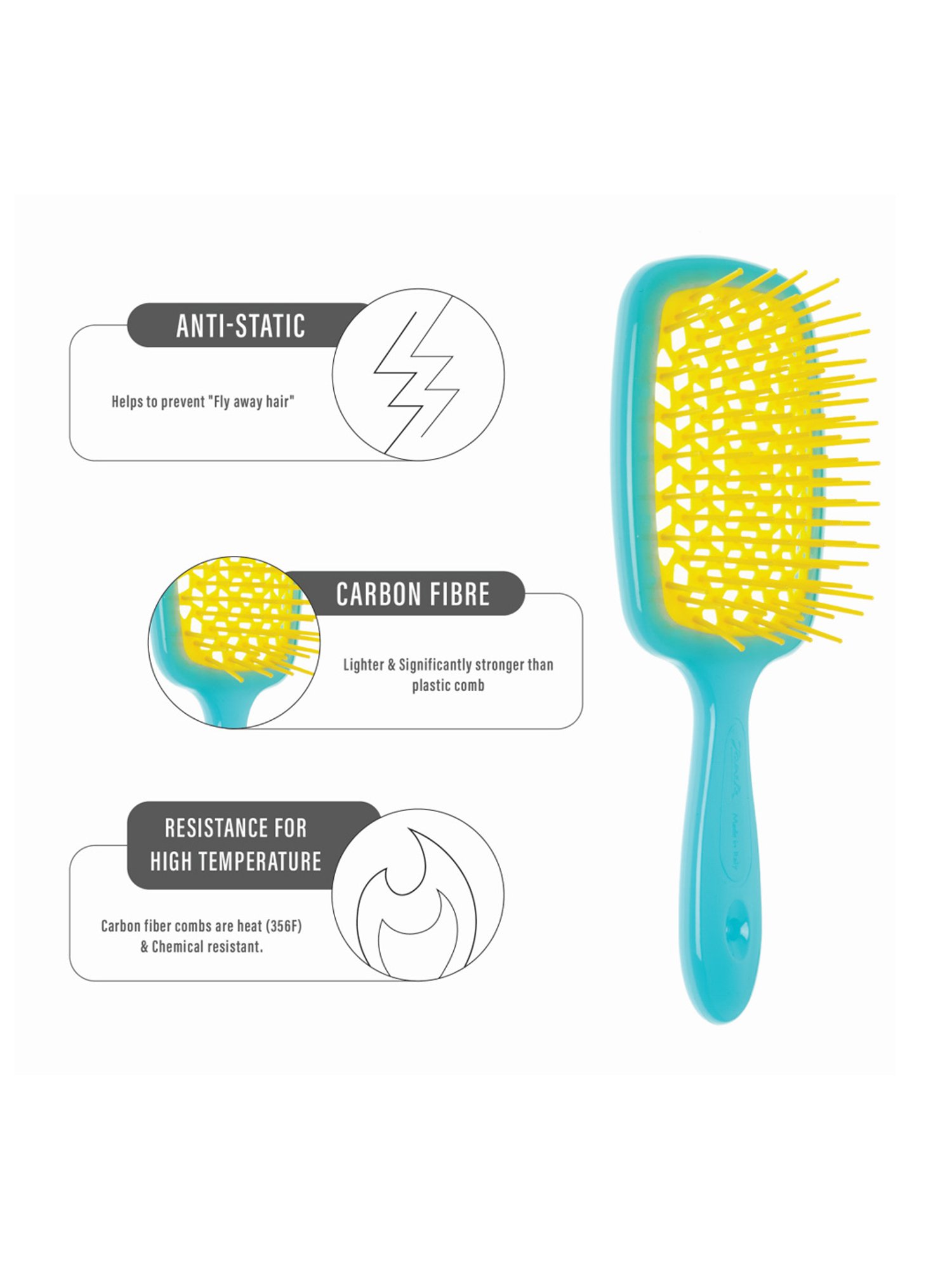 Gubb Pink Mini Detangling Hair Brush