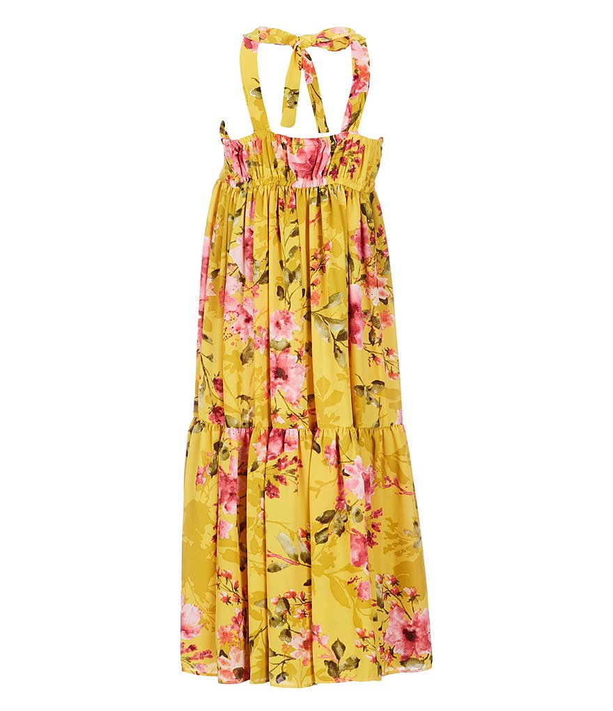 Bonnie Jean Big Girls 7-16 Tie-Dye Chiffon Tiered Maxi Dress