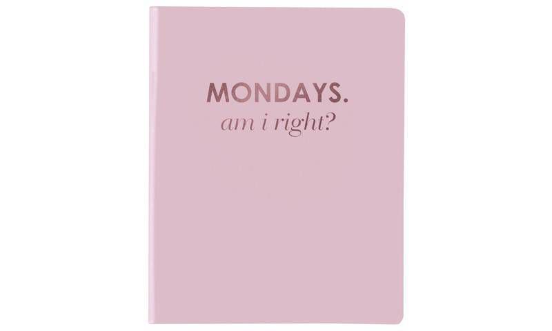 Lined Journal 6" x 8" PVC Mondays - Graphique
