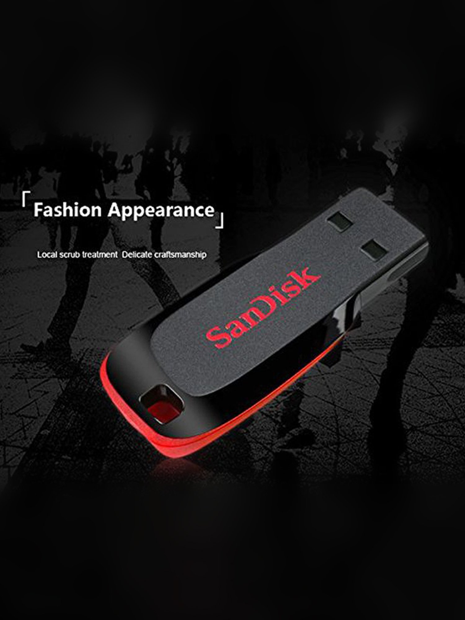 SanDisk Cruzer Blade CZ50 64 GB USB Flash Drive Black (Pack of 10)