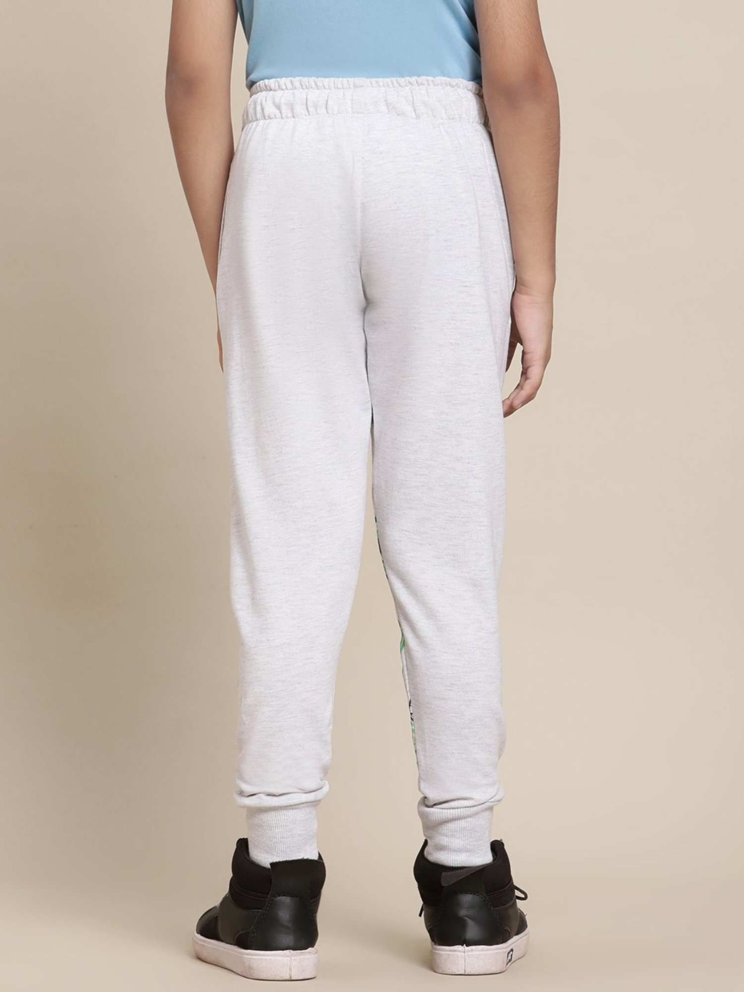 Kidsville Minecraft Printed Grey Joggers For Boys