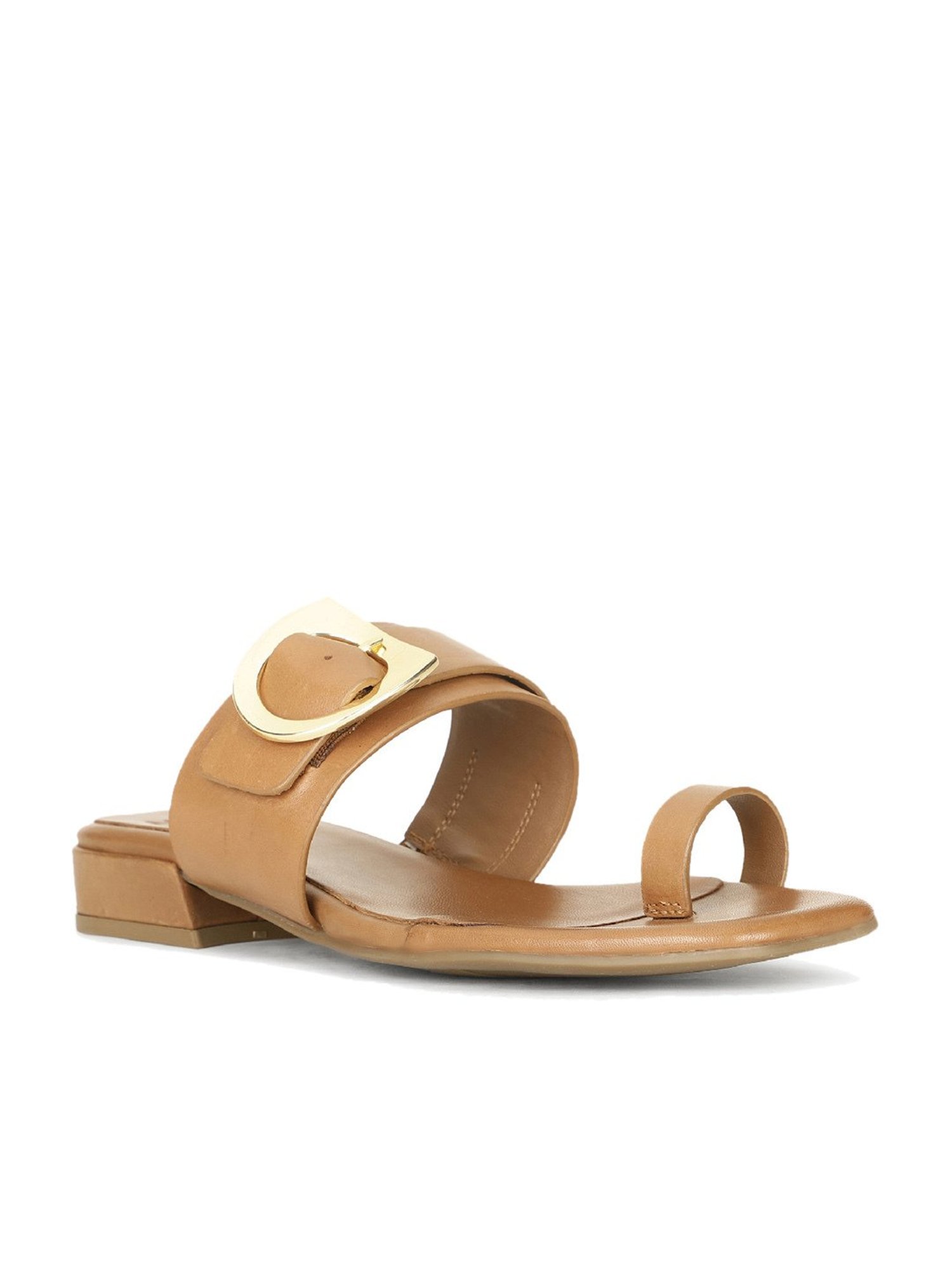 Naturalizer by Bata Women's Tan Toe Ring Sandals