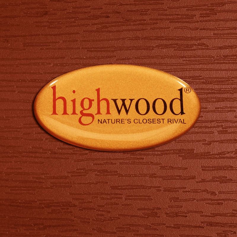 Adirondack Folding Patio Side Table Rustic Red - highwood