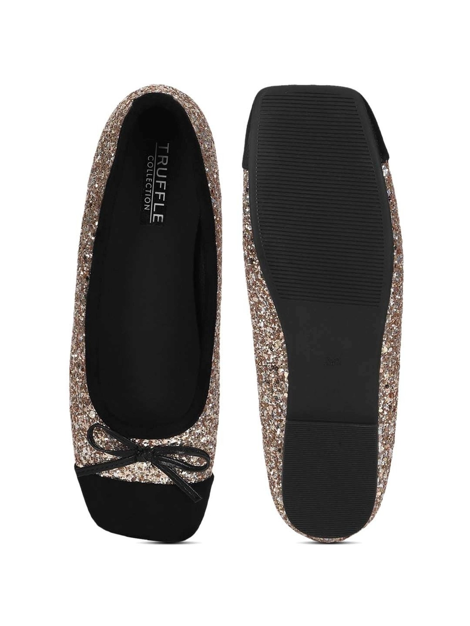 Truffle Collection Women's Golden Flat Ballets