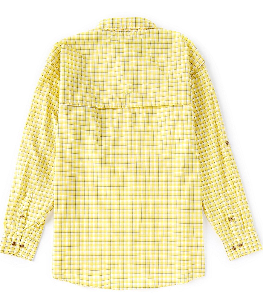 Drake FeatherLite Checked Plaid Wingshooter Performance Long-Sleeve Woven Shirt