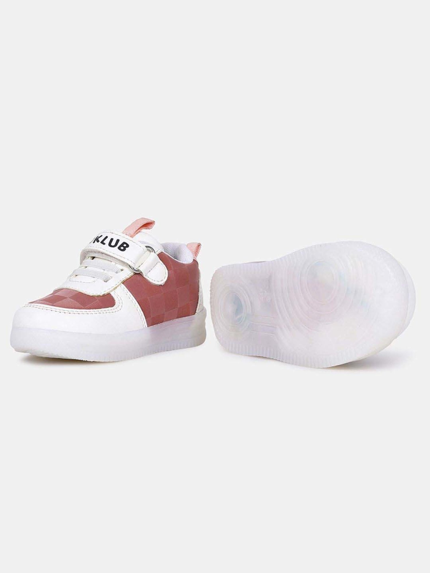 MINIKLUB Girls White & Pink Party & Club Wear Shoe
