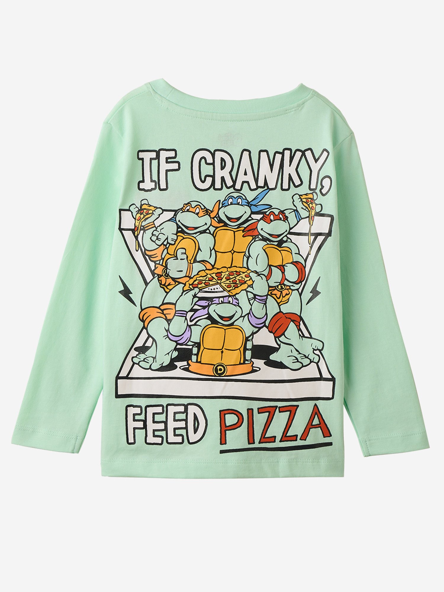 The Souled Store Kids Green Printed Full Sleeves T-Shirt