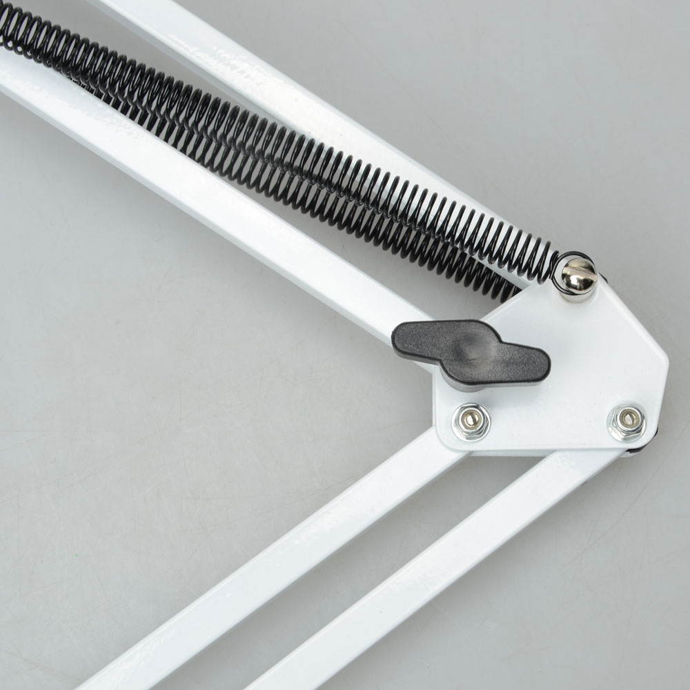 Pro Suspension Boom Scissor Arm Recording Microphone Stand Holder White