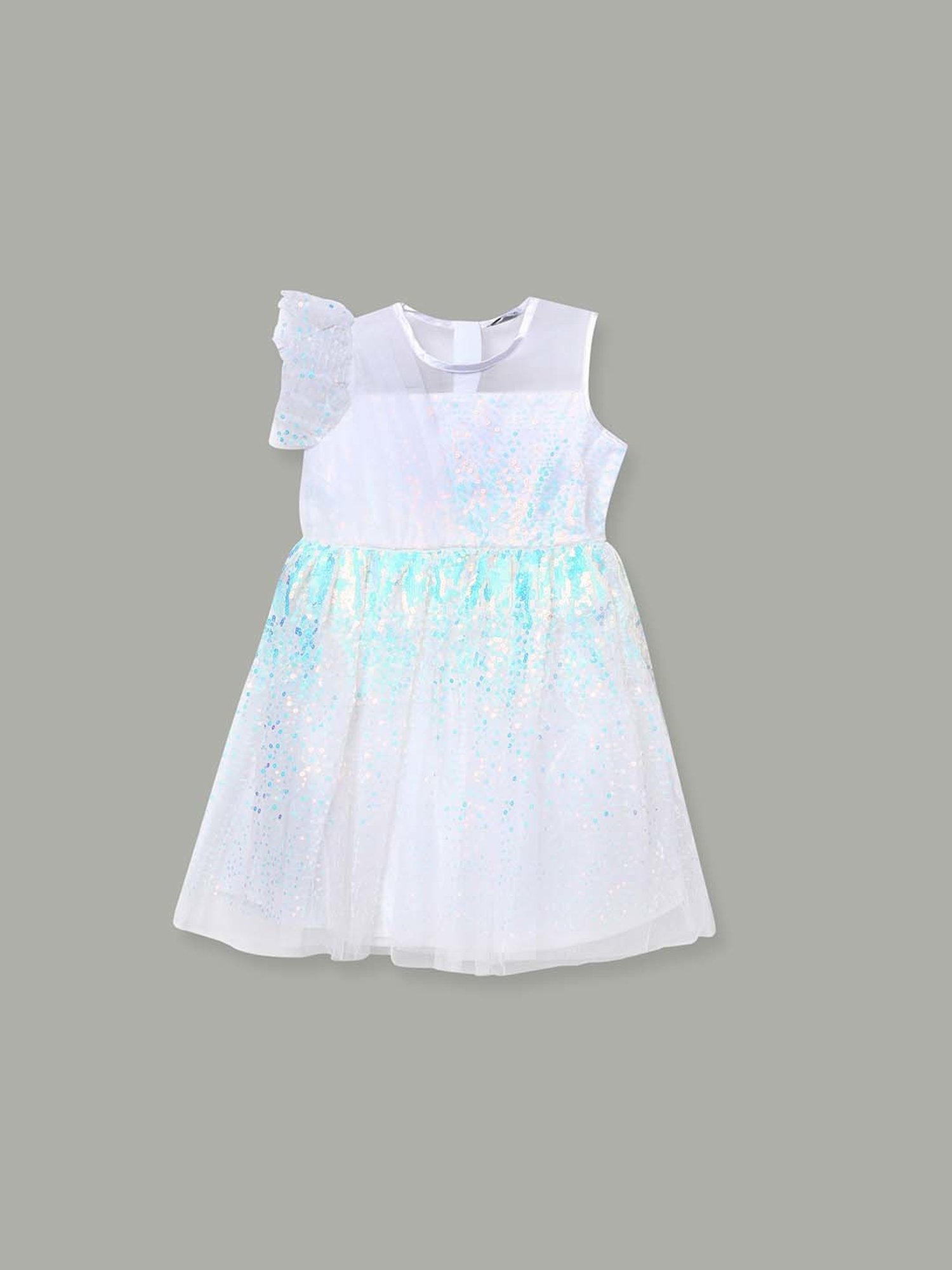 Fame Forever by Lifestyle Kids White Sequence Dress