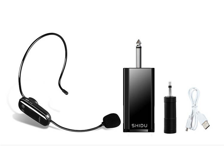 SHIDU U9 Multi-purpose acoustic wireless microphone UHF Bee Microphone mobile phone