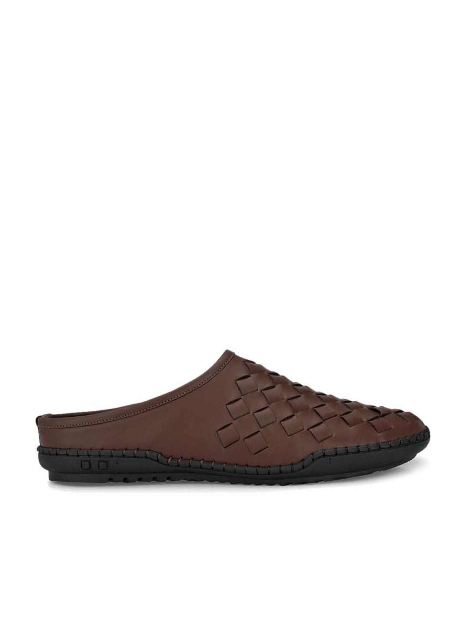 El Paso Men's Brown Mule Shoes