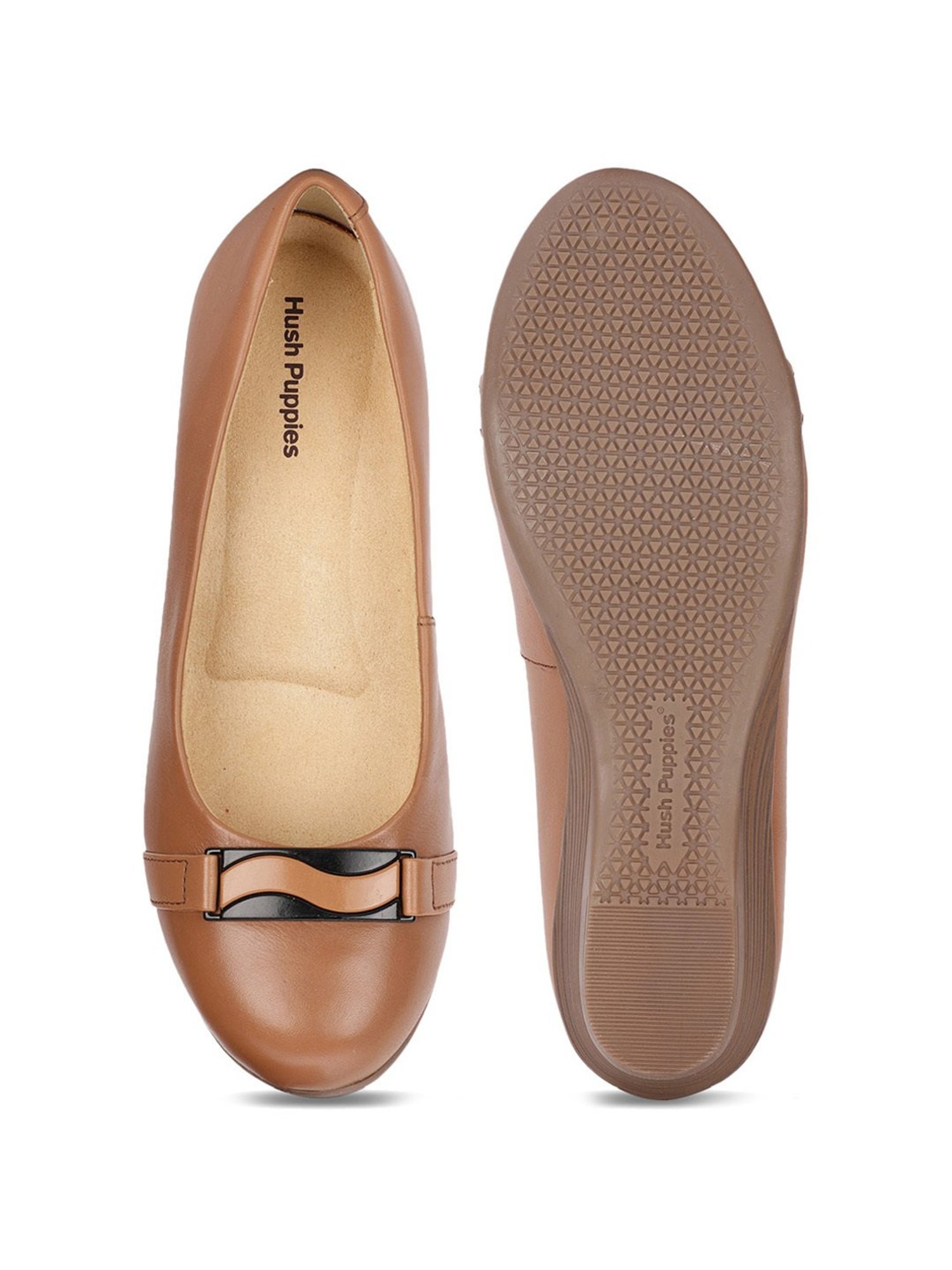 Hush Puppies by Bata Women's Brown Flat Ballets