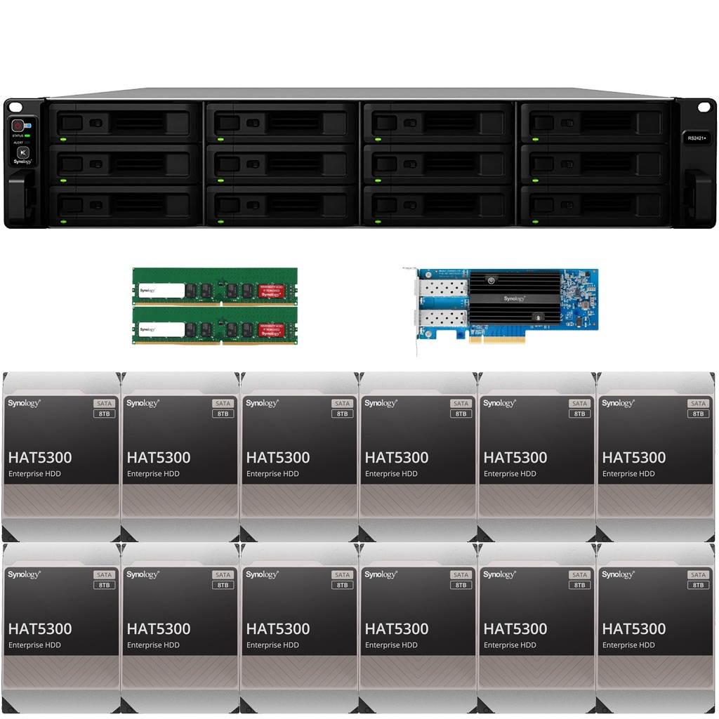 Synology RS820RP+ 4-Bay RackStation NAS with 8TB (4x2TB) of Western Digital RED NAS Drives Fully Assembled Tested By CustomTechSales