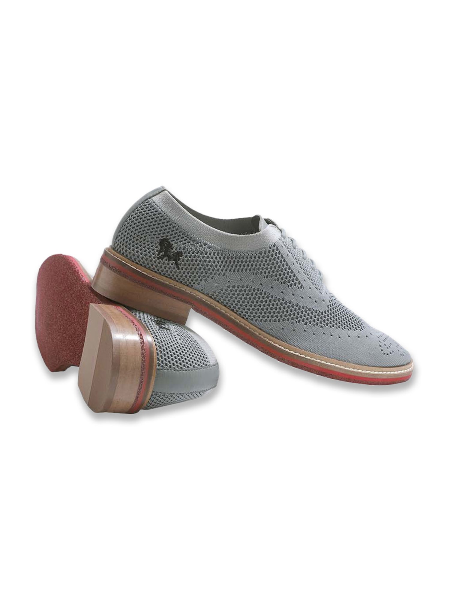 Neemans Men's Steel Grey Oxford Shoes