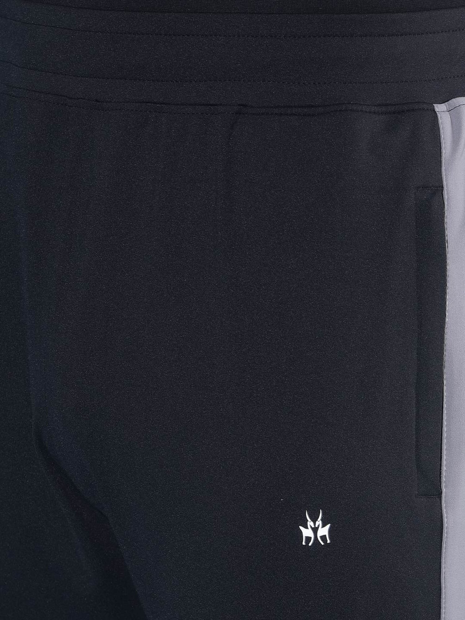 Crimsoune Club Black  Regular Fit Colour Block Trackpants