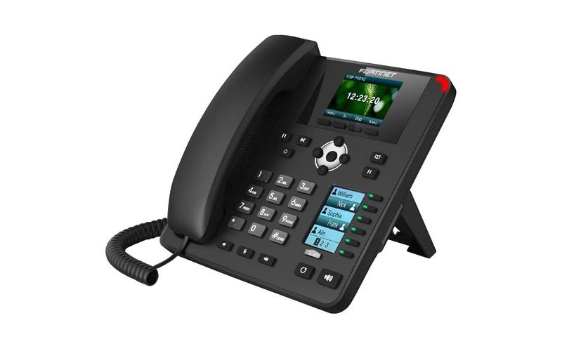 Fortinet FortiFone FON-375 IP Phone - Wall Mountable, Desktop - VoIP - Caller ID - Speakerphone - 2 x Network (RJ-45) - PoE Ports - Color