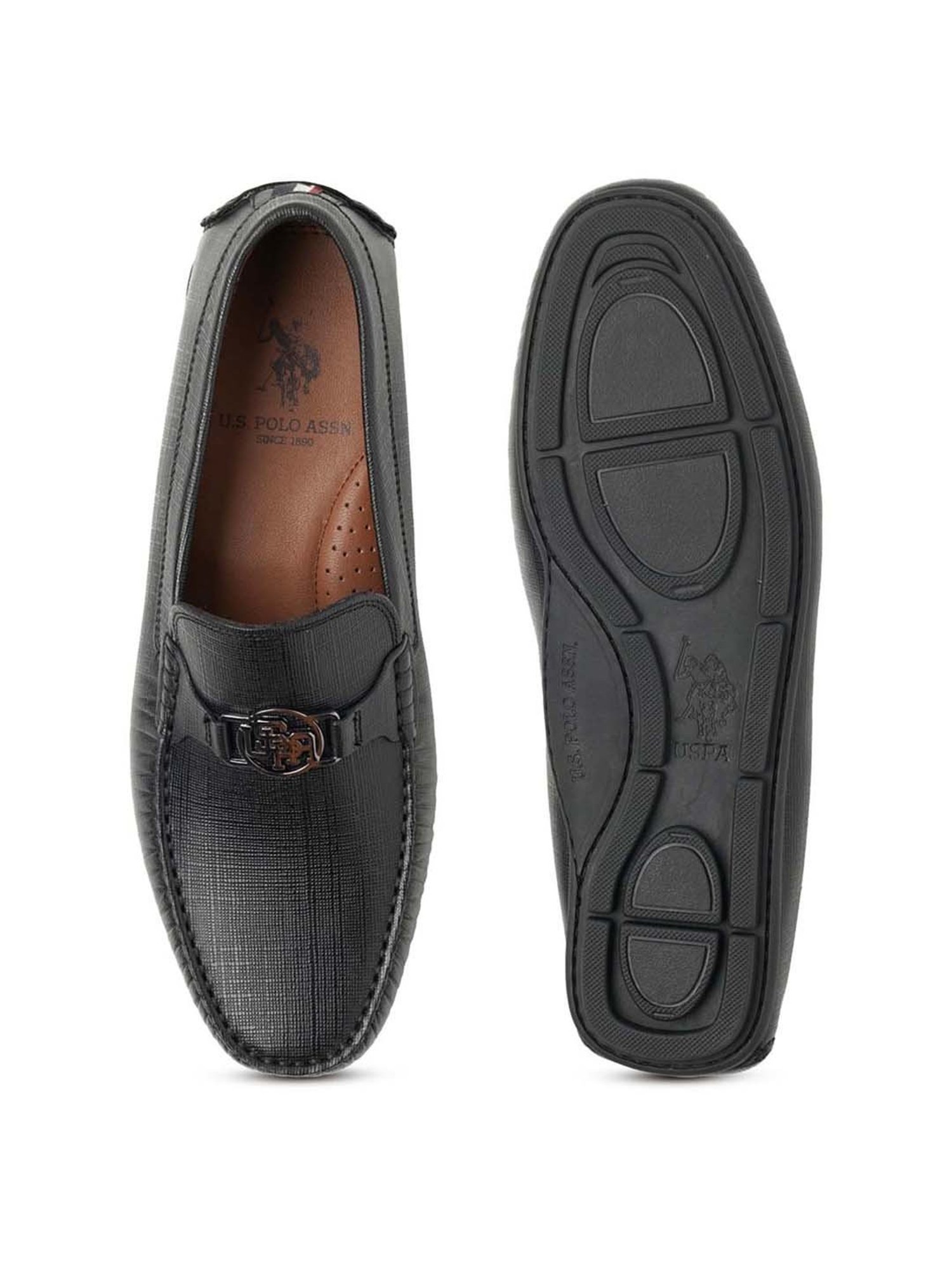 U.S. Polo Assn. Men's XIAN 4.0 Black Casual Loafers