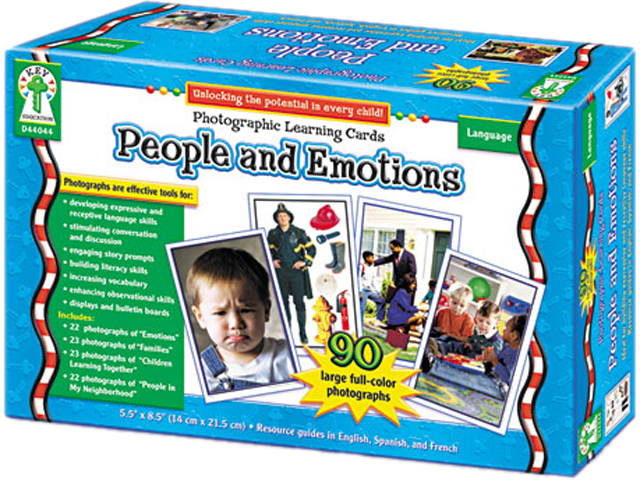 Photographic Learning Cards Boxed Set, People And Emotions, Grades K-12