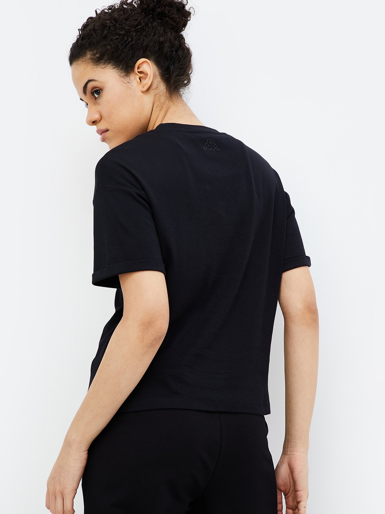 KAPPA Black Graphic Print T-Shirt