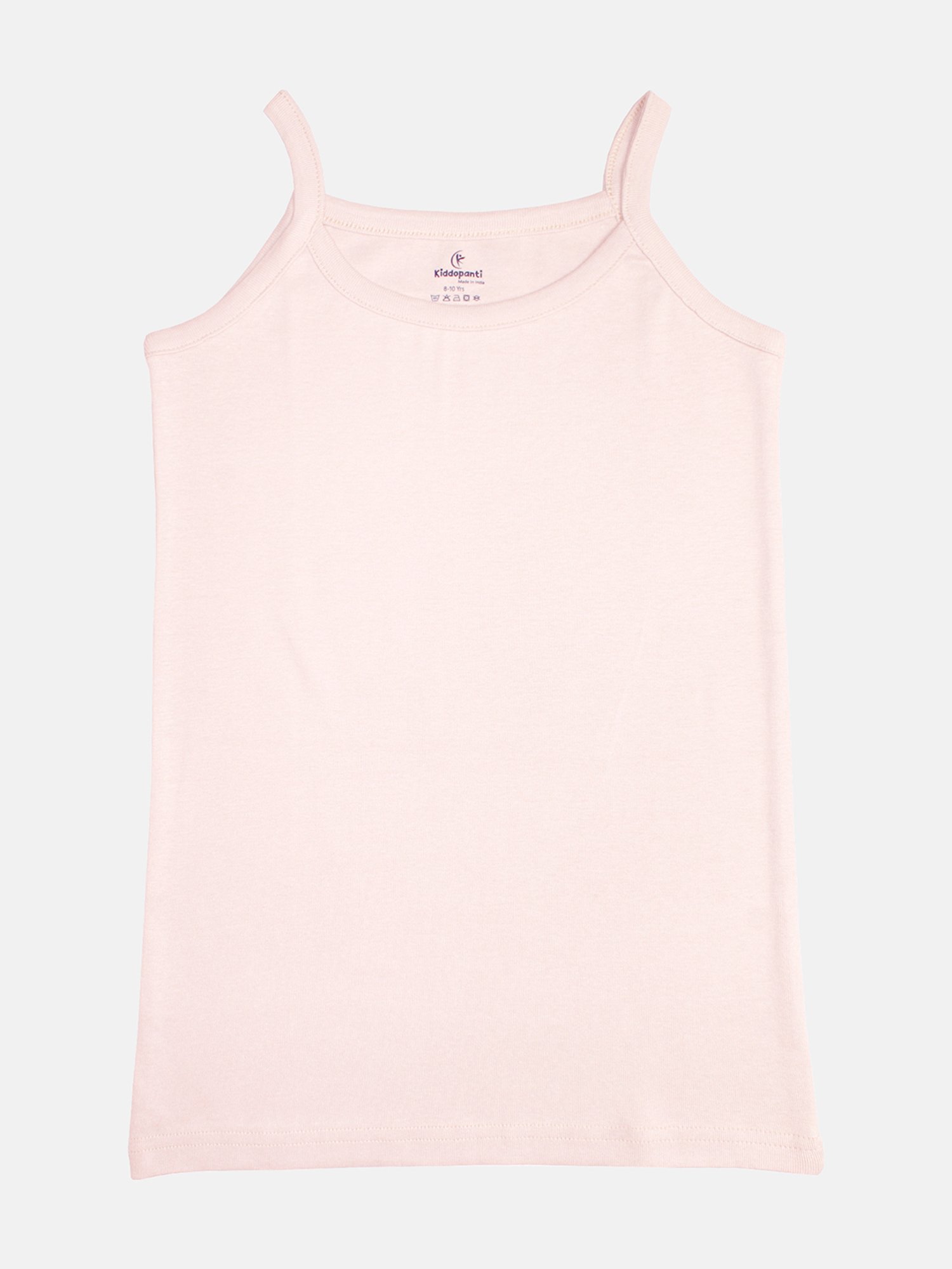 Kiddopanti Kids Black & Pink Solid Camisole (Pack Of 2)