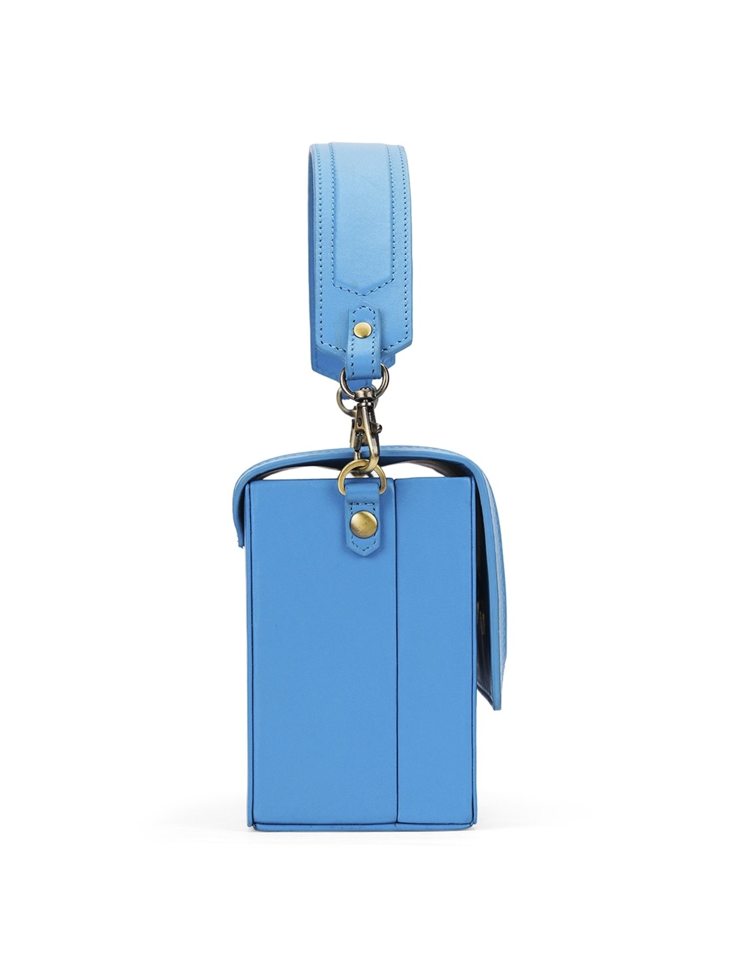 PERQUISITE RAINA Blue Solid Small Sling Handbag