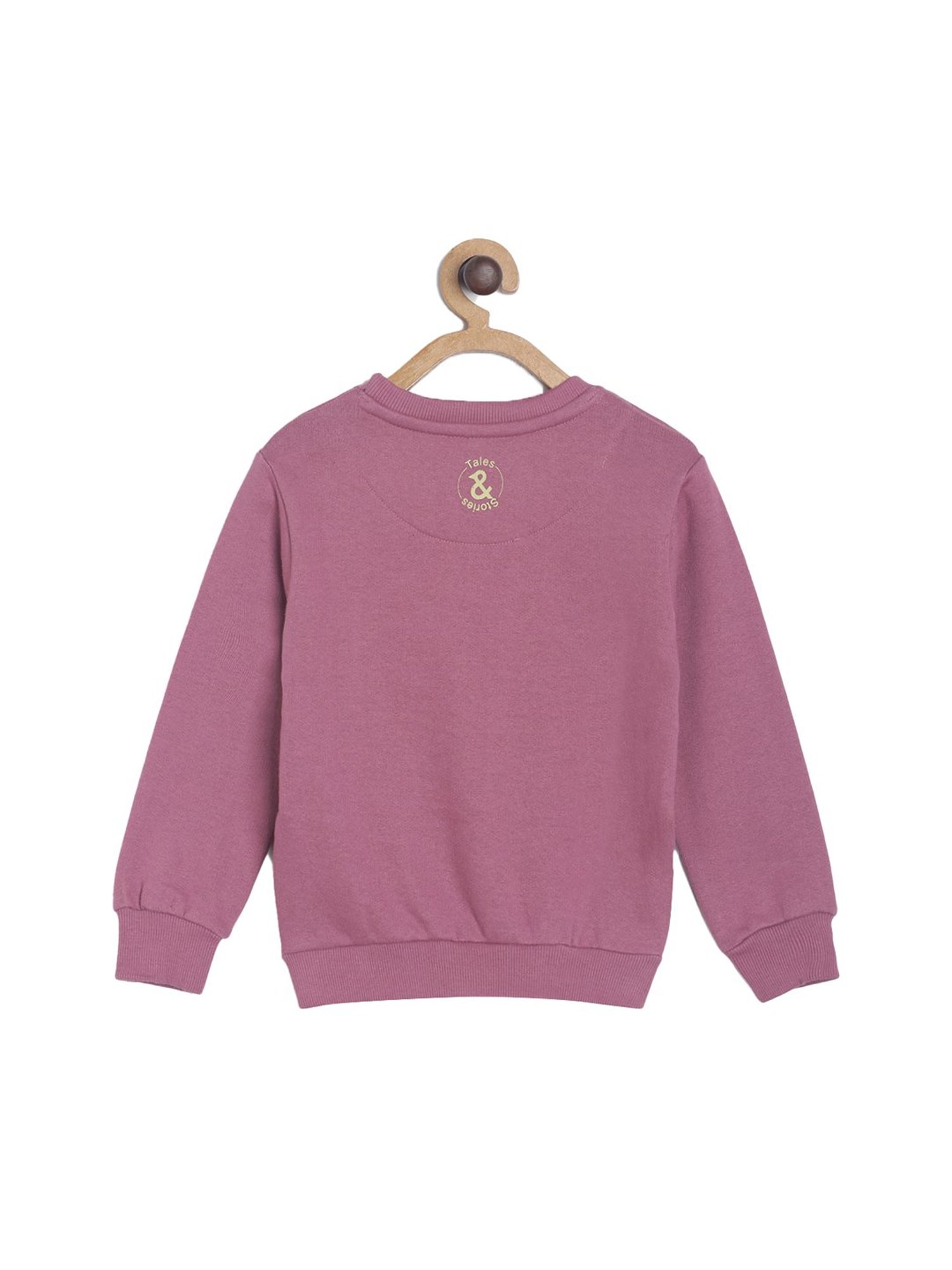 Tales & Stories Kids Pink Embellished Sweatshirt