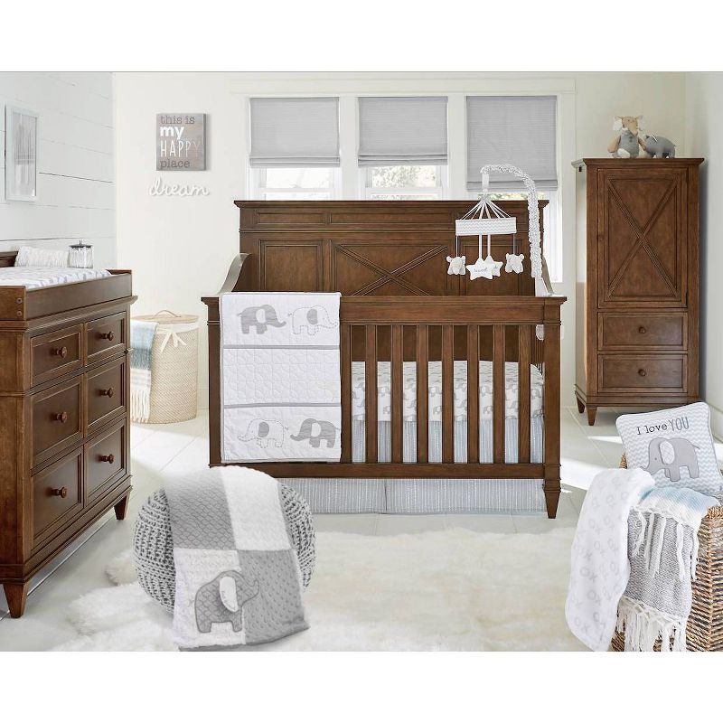 Wendy Bellissimo Elephant Textured 2 Ply Plush Blanket