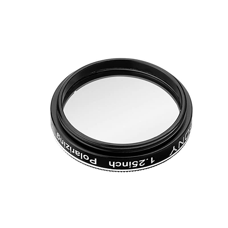 Telescope Filter 125 inches Linear Polarizer Filter Anodized Aluminum Optical Glass for Lunar Planetary Observing 125inch